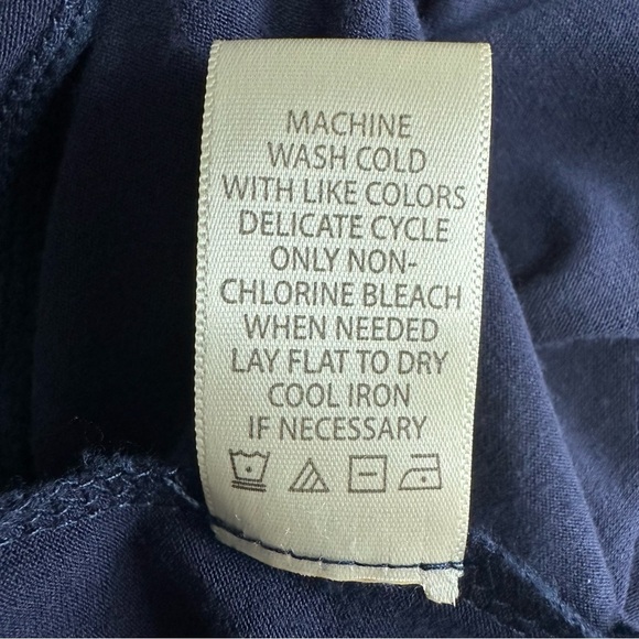 Max Studio Navy Blue Ruffle Tiered Maxi Skirt, Small - Picture 7 of 8